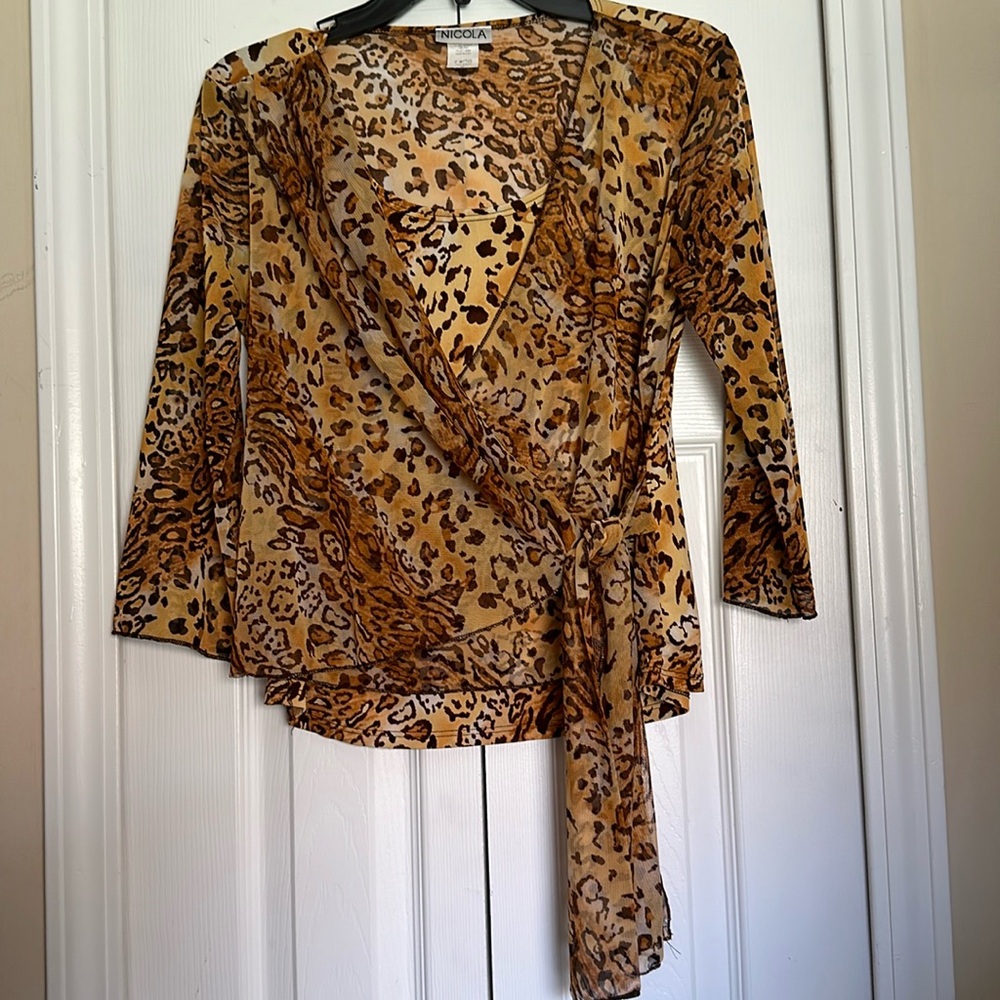 Nicola Cheetah Print 3/4 sleeves - Medium